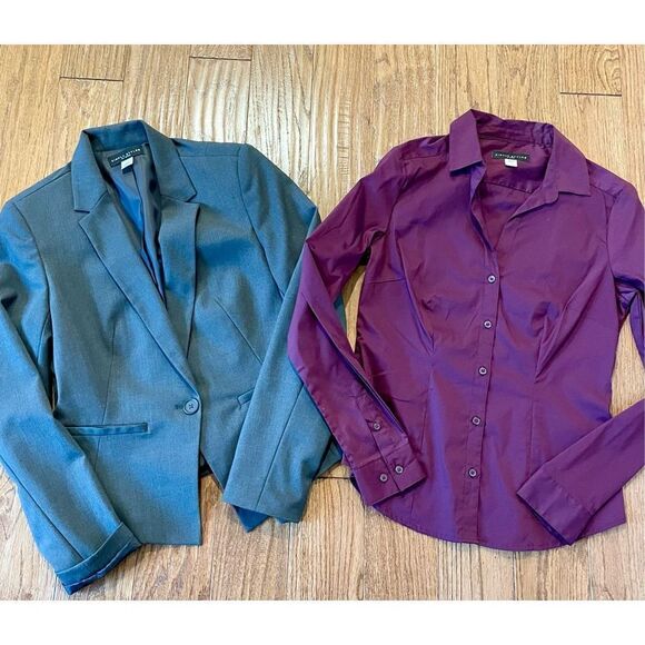 SALE Simply styled By sears blazer and button Down bundle small - Picture 1 of 9